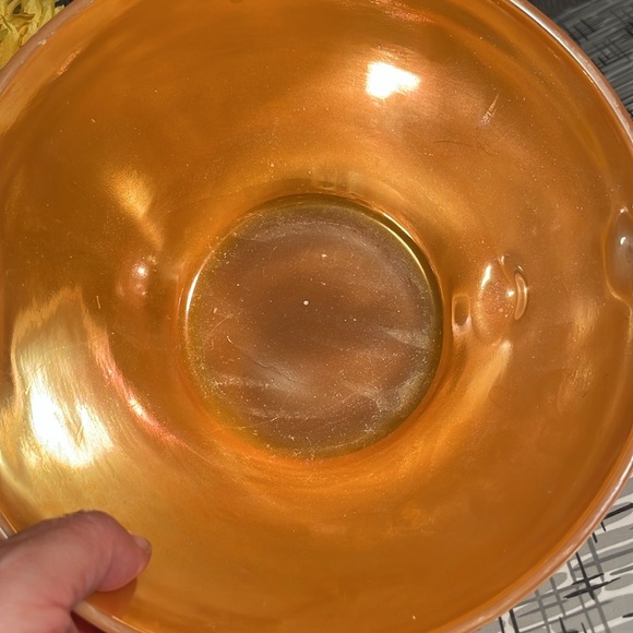 Fire king peach luster pouring mixing bowl vintage - Picture 2 of 4